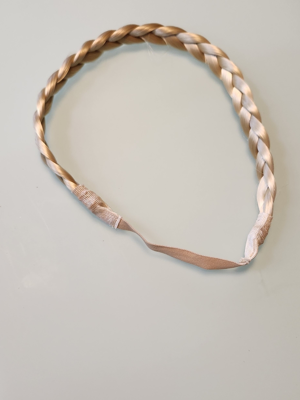 Braided Elastic Headband in Blonde